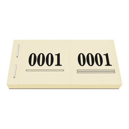 Carnet de tickets vestiaire numérotés - 1000 tickets