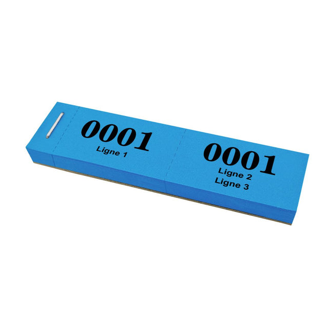 Bloc vendeur Varel avec propre texte - carnet de 2000 tickets