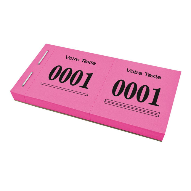 Bloc vendeur tombola Safe - avec propre texte - 1000 tickets