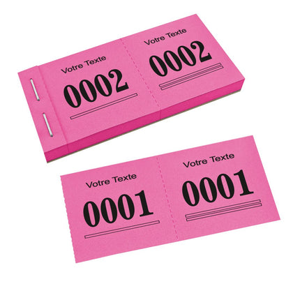Bloc vendeur tombola Safe - avec propre texte - 1000 tickets