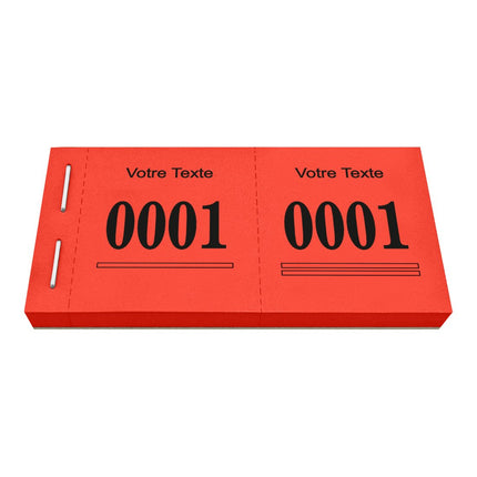 Bloc vendeur tombola Safe - avec propre texte - 1000 tickets