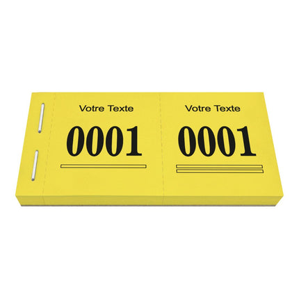 Bloc vendeur tombola Safe - avec propre texte - 1000 tickets