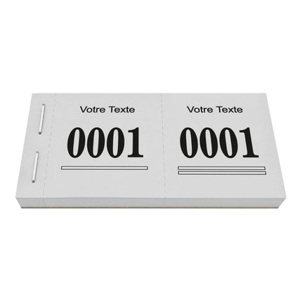 Bloc vendeur tombola Safe - avec propre texte - 1000 tickets