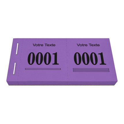 Bloc vendeur tombola Safe - avec propre texte - 1000 tickets