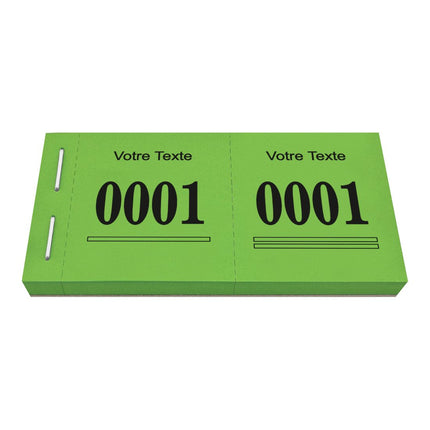 Bloc vendeur tombola Safe - avec propre texte - 1000 tickets