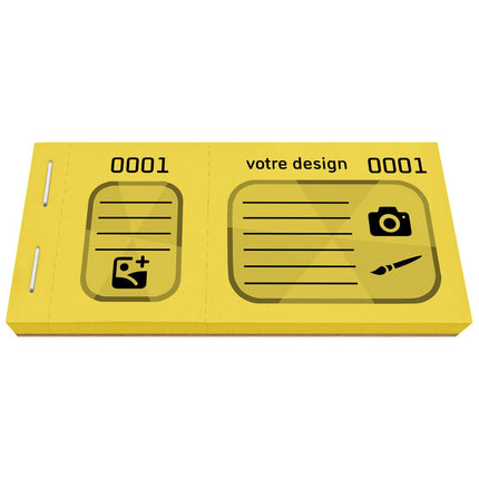 Bloc vendeur à personnaliser - 600 tickets