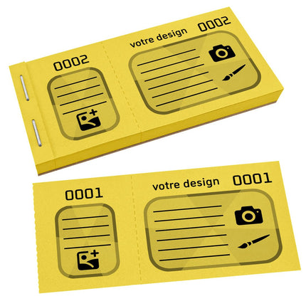 Bloc vendeur à personnaliser - 600 tickets