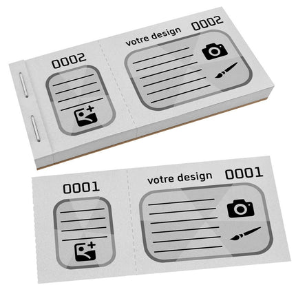 Bloc vendeur XXL avec propre design - 200 tickets