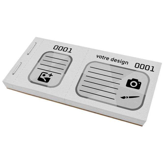 Bloc vendeur XXL avec propre design - 300 tickets