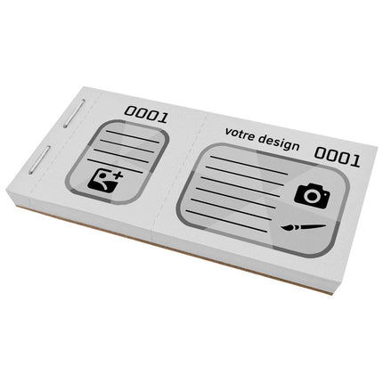 Bloc vendeur XXL avec propre design - 300 tickets