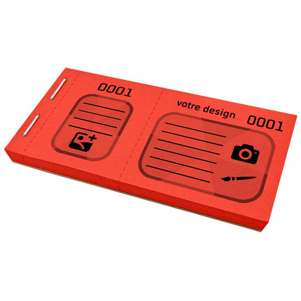 Bloc vendeur à personnaliser - 600 tickets
