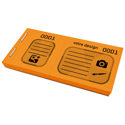 Bloc vendeur à personnaliser - 600 tickets
