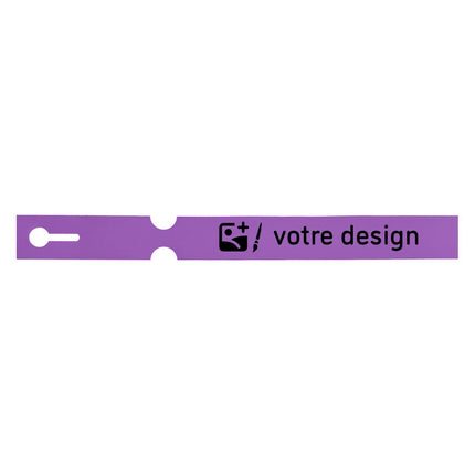 Étiquettes à boucle personnalisées - 250 x 25 mm- 4 voies - 100 étiquettes