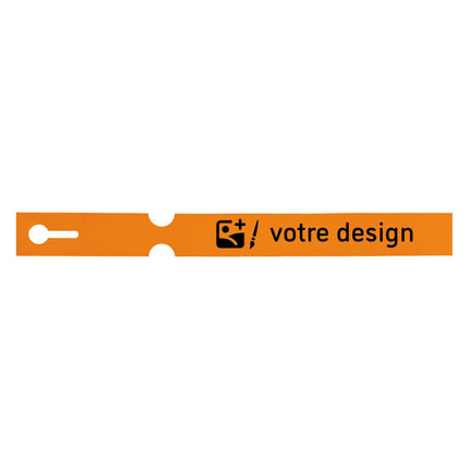 Étiquettes à boucle personnalisées - 250 x 25 mm- 4 voies - 100 étiquettes