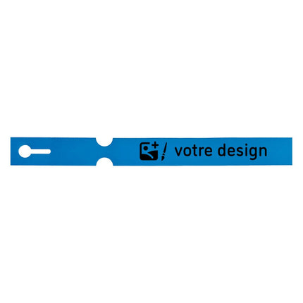 Étiquettes à boucle personnalisées - 250 x 25 mm- 4 voies - 100 étiquettes