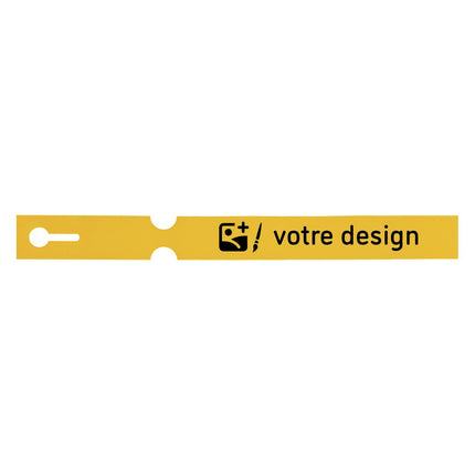 Étiquettes à boucle personnalisées - 250 x 25 mm- 4 voies - 100 étiquettes