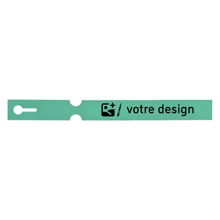 Étiquettes à boucle personnalisées - 250 x 25 mm- 4 voies - 100 étiquettes
