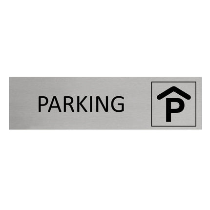 Plaque de porte Parking -  aluminium - 165 x 45 mm