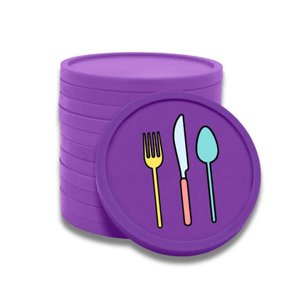 Jetons pour buvette couverts Ø29 mm - 100 pièces