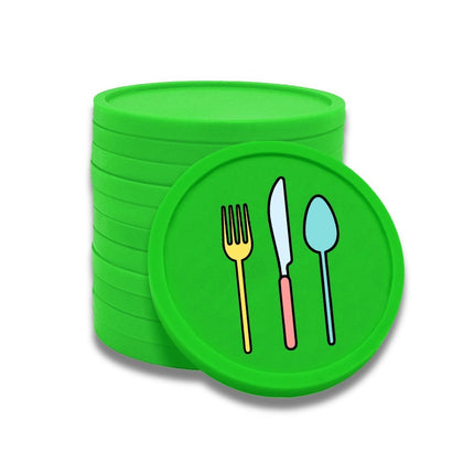 Jetons pour buvette couverts Ø29 mm - 100 pièces