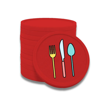 Jetons pour buvette couverts Ø29 mm - 100 pièces