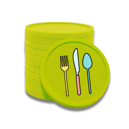 Jetons pour buvette couverts Ø29 mm - 100 pièces