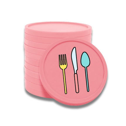 Jetons pour buvette couverts Ø29 mm - 100 pièces