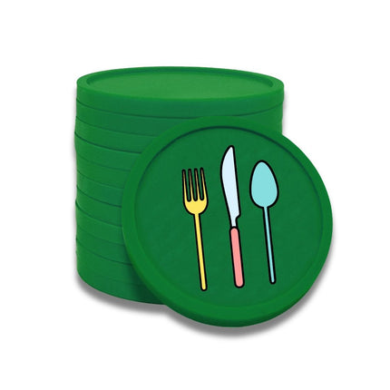 Jetons pour buvette couverts Ø29 mm - 100 pièces