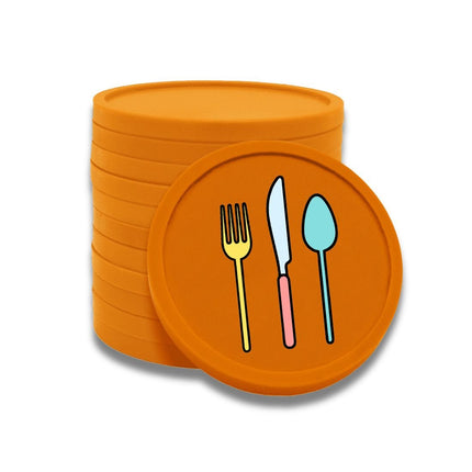 Jetons pour buvette couverts Ø29 mm - 100 pièces