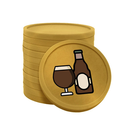 Jetons pour buvette bière spéciale Ø29 mm - 100 pièces