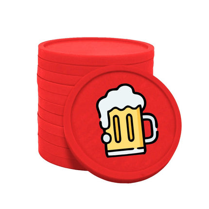 Jetons pour buvette chope de bière Ø29 mm - 100 pièces