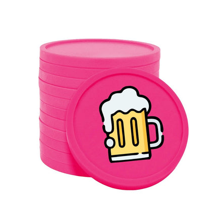 Jetons pour buvette chope de bière Ø29 mm - 100 pièces