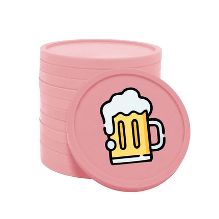 Jetons pour buvette chope de bière Ø29 mm - 100 pièces