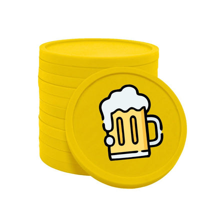 Jetons pour buvette chope de bière Ø29 mm - 100 pièces