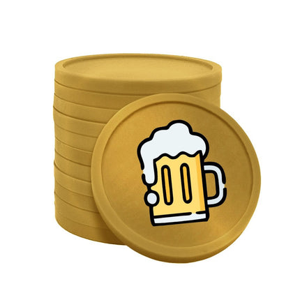 Jetons pour buvette chope de bière Ø29 mm - 100 pièces
