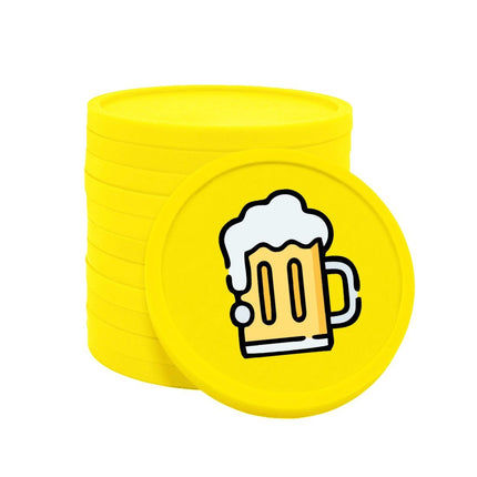 Jetons pour buvette chope de bière Ø29 mm - 100 pièces
