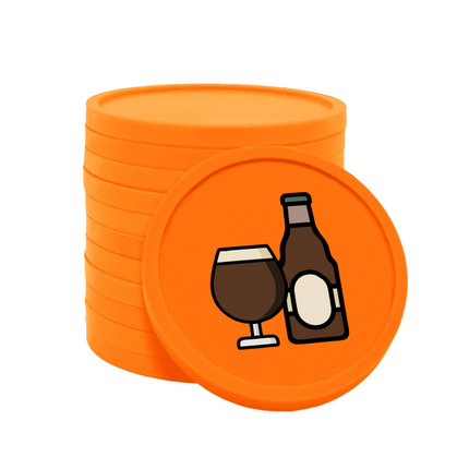 Jetons pour buvette bière spéciale Ø29 mm - 100 pièces