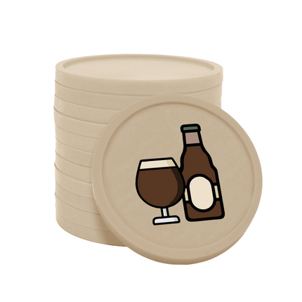 Jetons pour buvette bière spéciale Ø29 mm - 100 pièces
