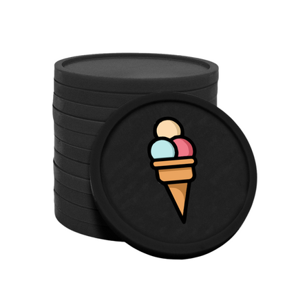 Jetons pour buvette glace Ø29 mm - 100 pièces