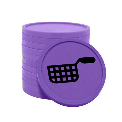 Jetons pour buvette friteuse Ø29 mm - 100 pièces