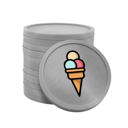 Jetons pour buvette glace Ø29 mm - 100 pièces