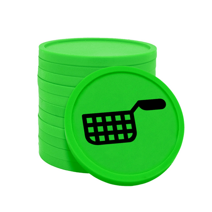 Jetons pour buvette friteuse Ø29 mm - 100 pièces