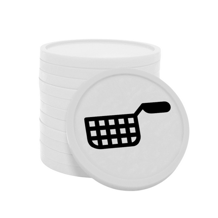 Jetons pour buvette friteuse Ø29 mm - 100 pièces
