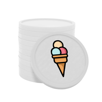Jetons pour buvette glace Ø29 mm - 100 pièces
