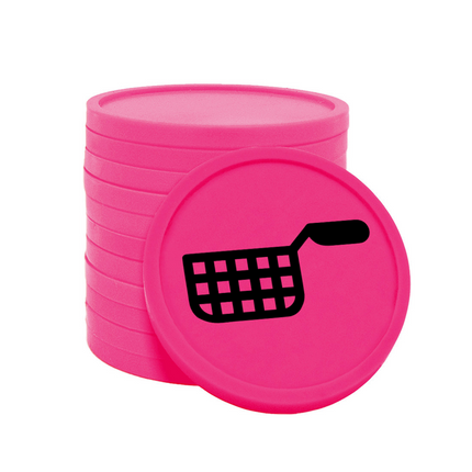 Jetons pour buvette friteuse Ø29 mm - 100 pièces