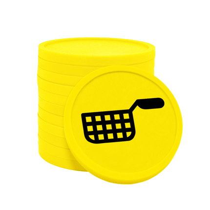 Jetons pour buvette friteuse Ø29 mm - 100 pièces