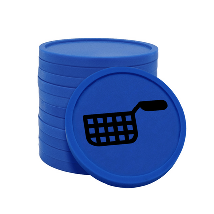 Jetons pour buvette friteuse Ø29 mm - 100 pièces