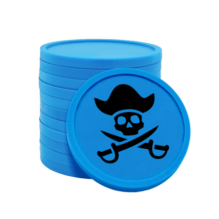 Jetons pour buvette pièce de pirate Ø29 mm - 100 pièces