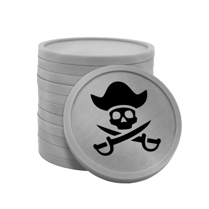 Jetons pour buvette pièce de pirate Ø29 mm - 100 pièces