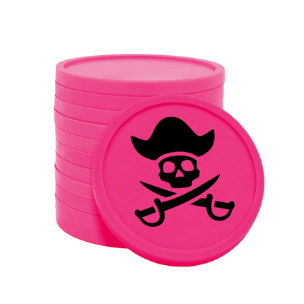 Jetons pour buvette pièce de pirate Ø29 mm - 100 pièces